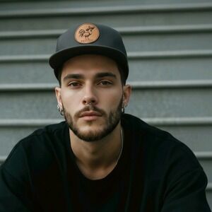 Pancho's Pismo Beach Snapback Hat Yupoong Classics Gray Rooster Logo